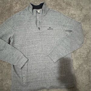 Quiksilver Men's Heather Gray Zip-Up Sweater